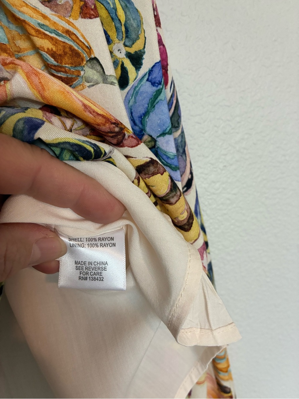 ModCloth Cream Multicolor Gourd-Print A-Line Skirt - Picture 3 of 3